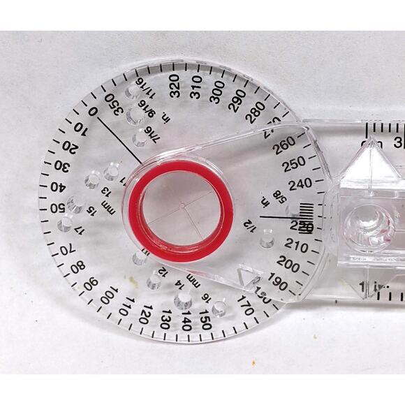 Lot of 5 - New Geotool Classroom Safety Compass / Protractors for Math Geometry - Picture 5 of 6